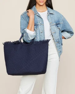 Shoulder Bags<NAGHEDI Havana Beach Tote Ink Blue