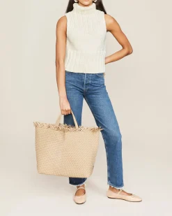 Shoulder Bags<NAGHEDI Havana Beach Tote Camel