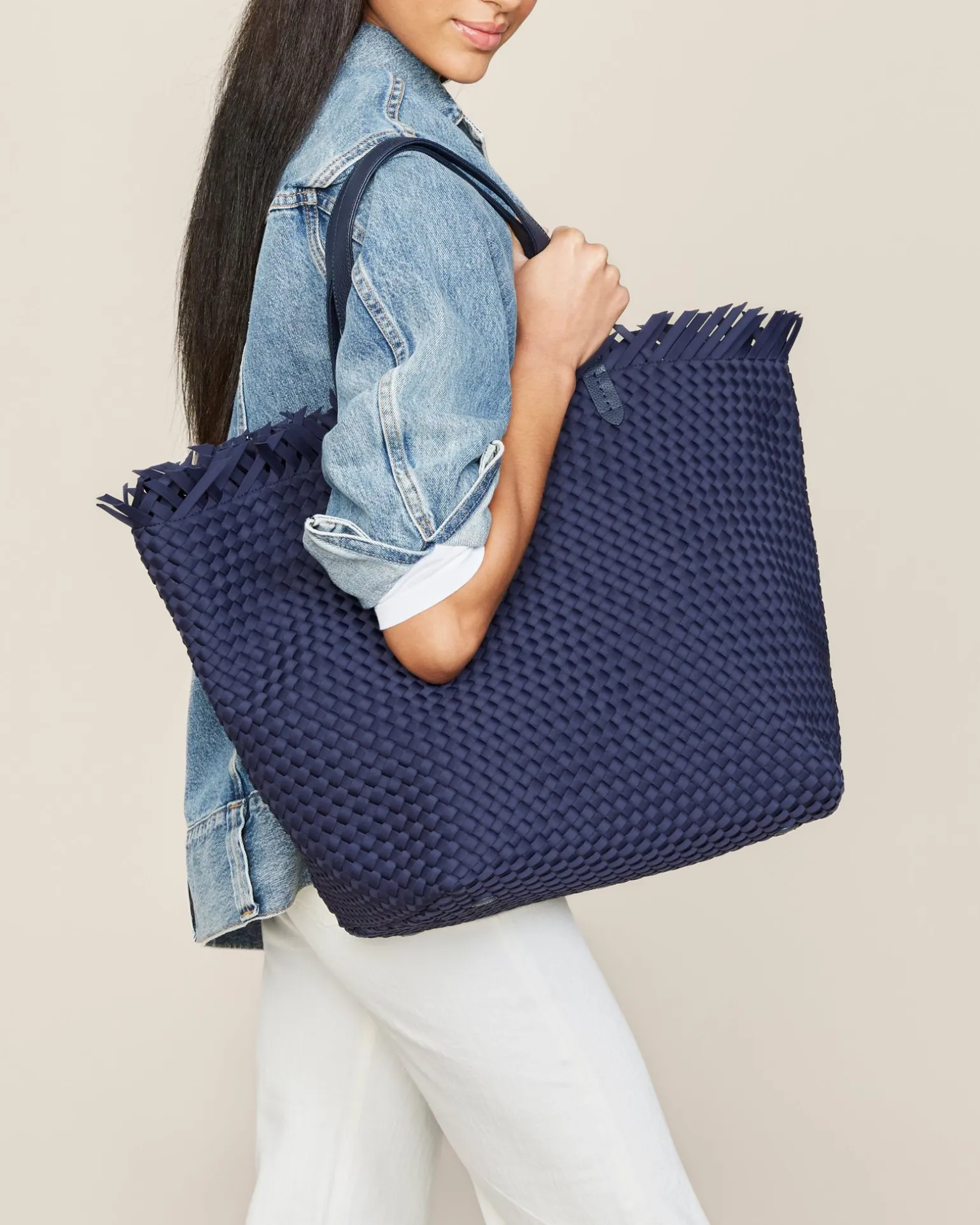 Shoulder Bags<NAGHEDI Havana Travel Tote Ink Blue