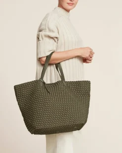 Shoulder Bags<NAGHEDI Jetsetter Large Tote Olive