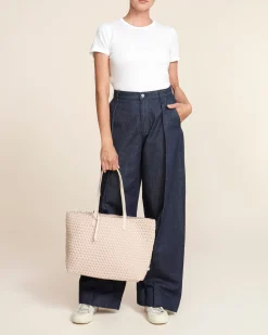 Shoulder Bags<NAGHEDI Jetsetter Small Tote Shell Pink