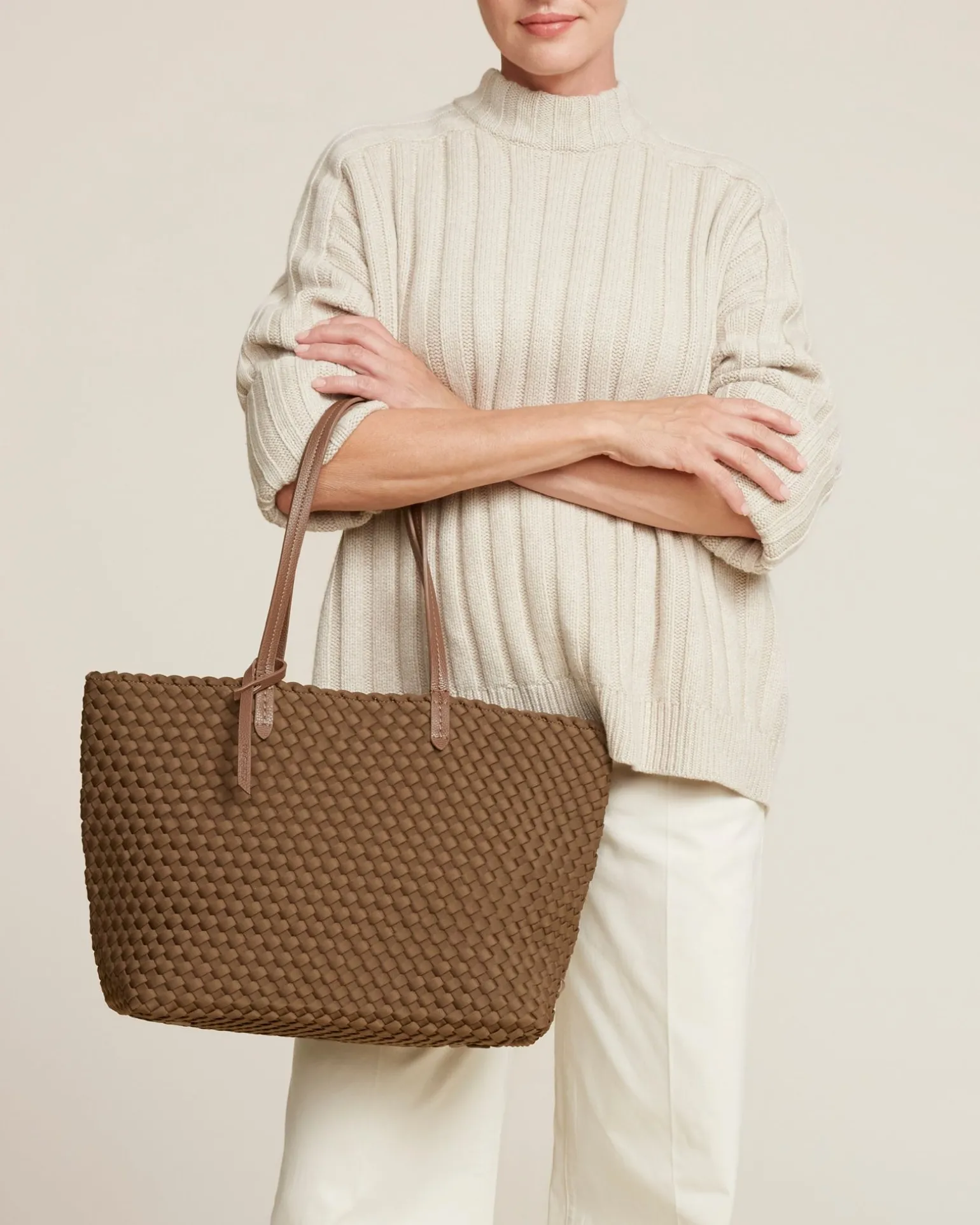 Totes<NAGHEDI Jetsetter Small Tote Mink
