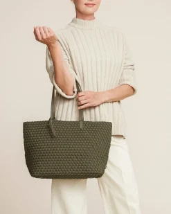 Shoulder Bags<NAGHEDI Jetsetter Small Tote Olive