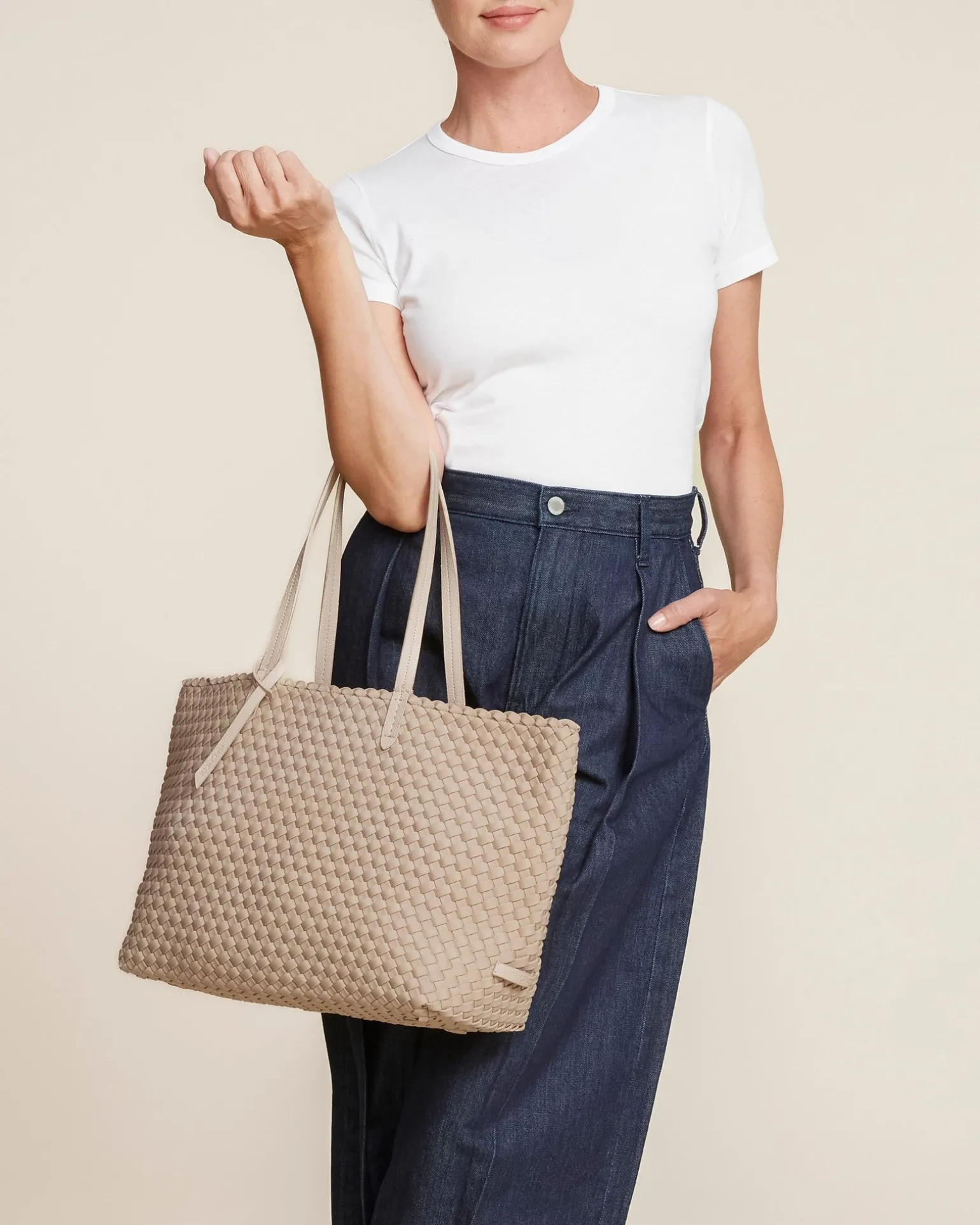 Shoulder Bags<NAGHEDI Jetsetter Small Tote Cashmere