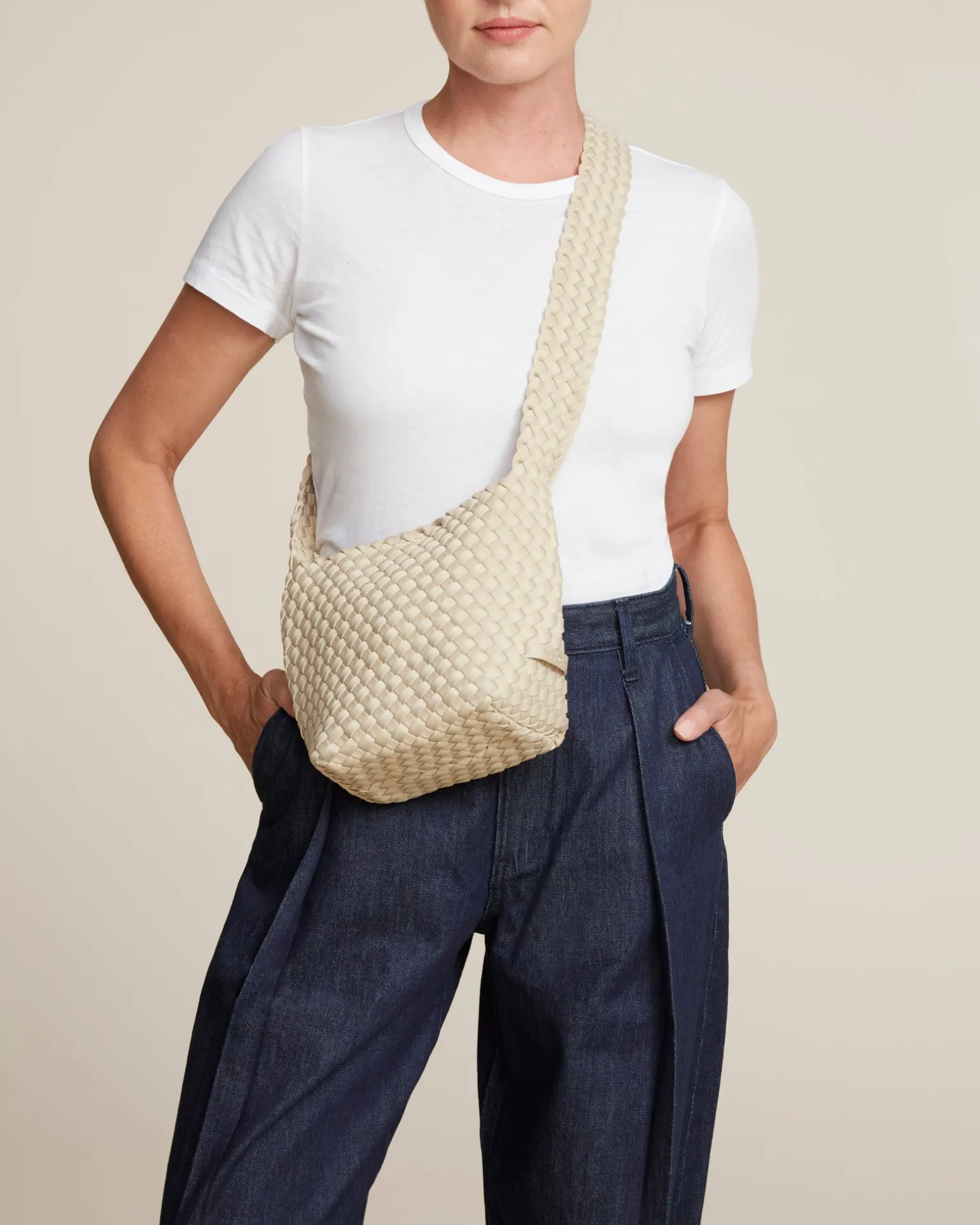 Crossbodies<NAGHEDI Laguna Crossbody Ecru