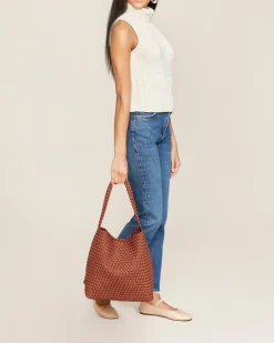 Shoulder Bags<NAGHEDI Nomad Hobo Adobe