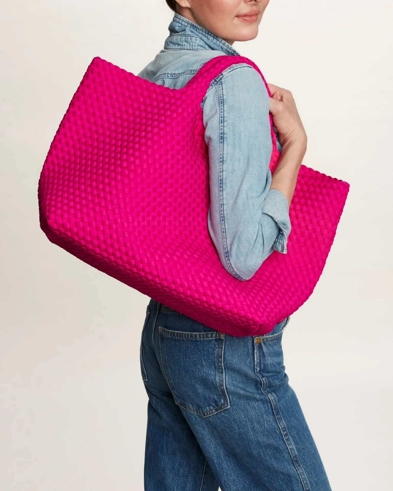 Totes<NAGHEDI St. Barths Large Tote Miami Pink