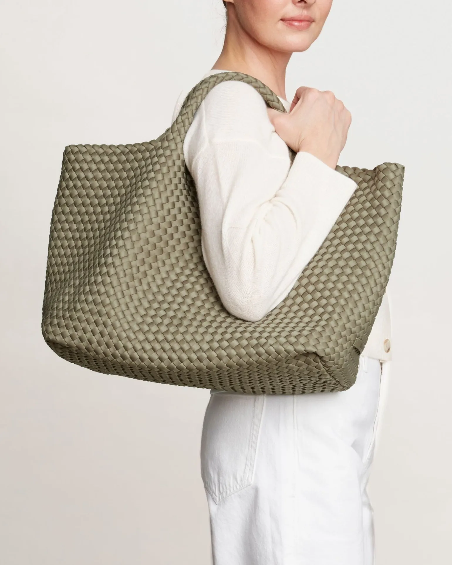 Shoulder Bags<NAGHEDI St. Barths Large Tote Olea