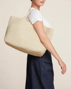 Shoulder Bags<NAGHEDI St. Barths Large Tote Ecru