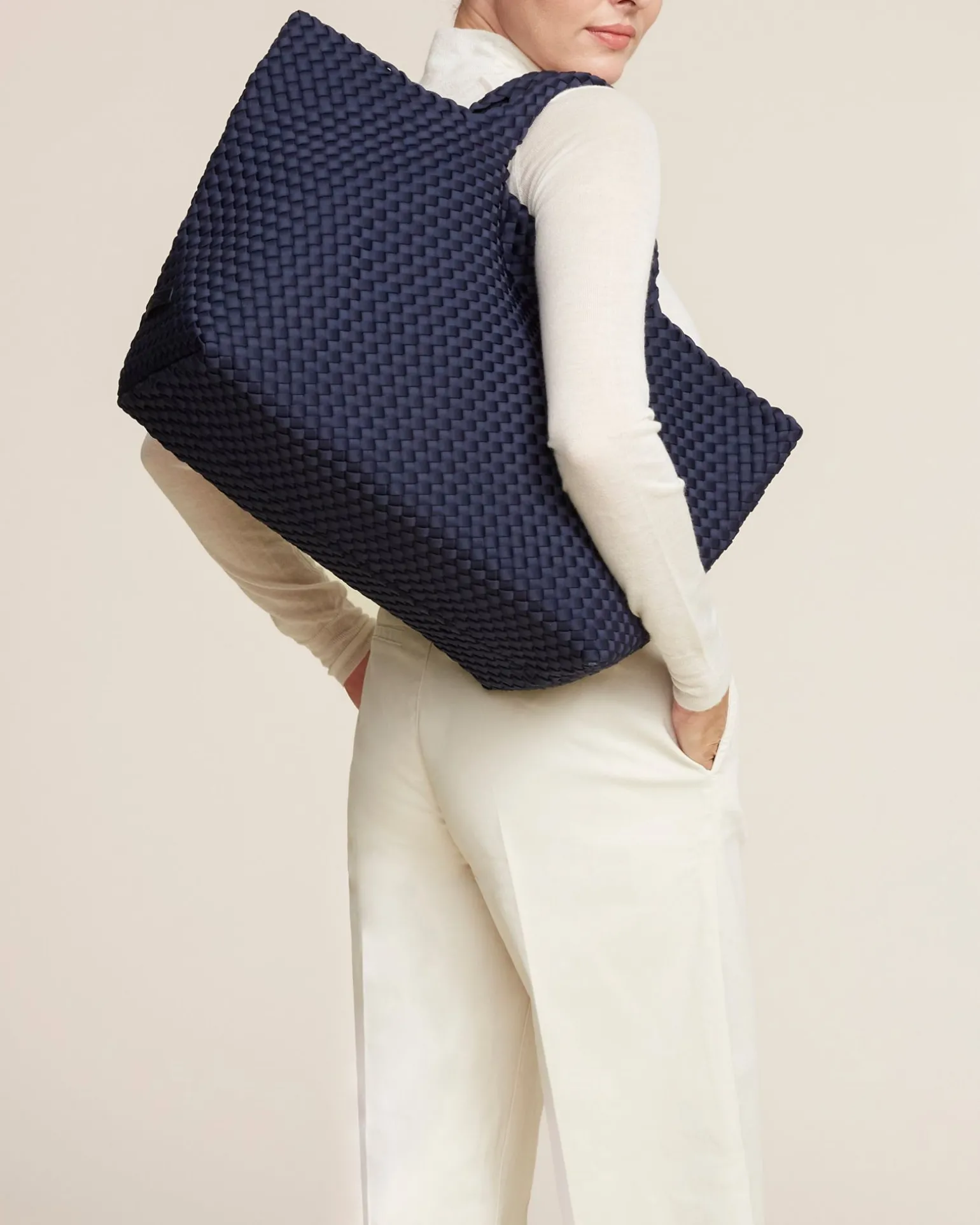 Shoulder Bags<NAGHEDI St. Barths Large Tote Ink Blue