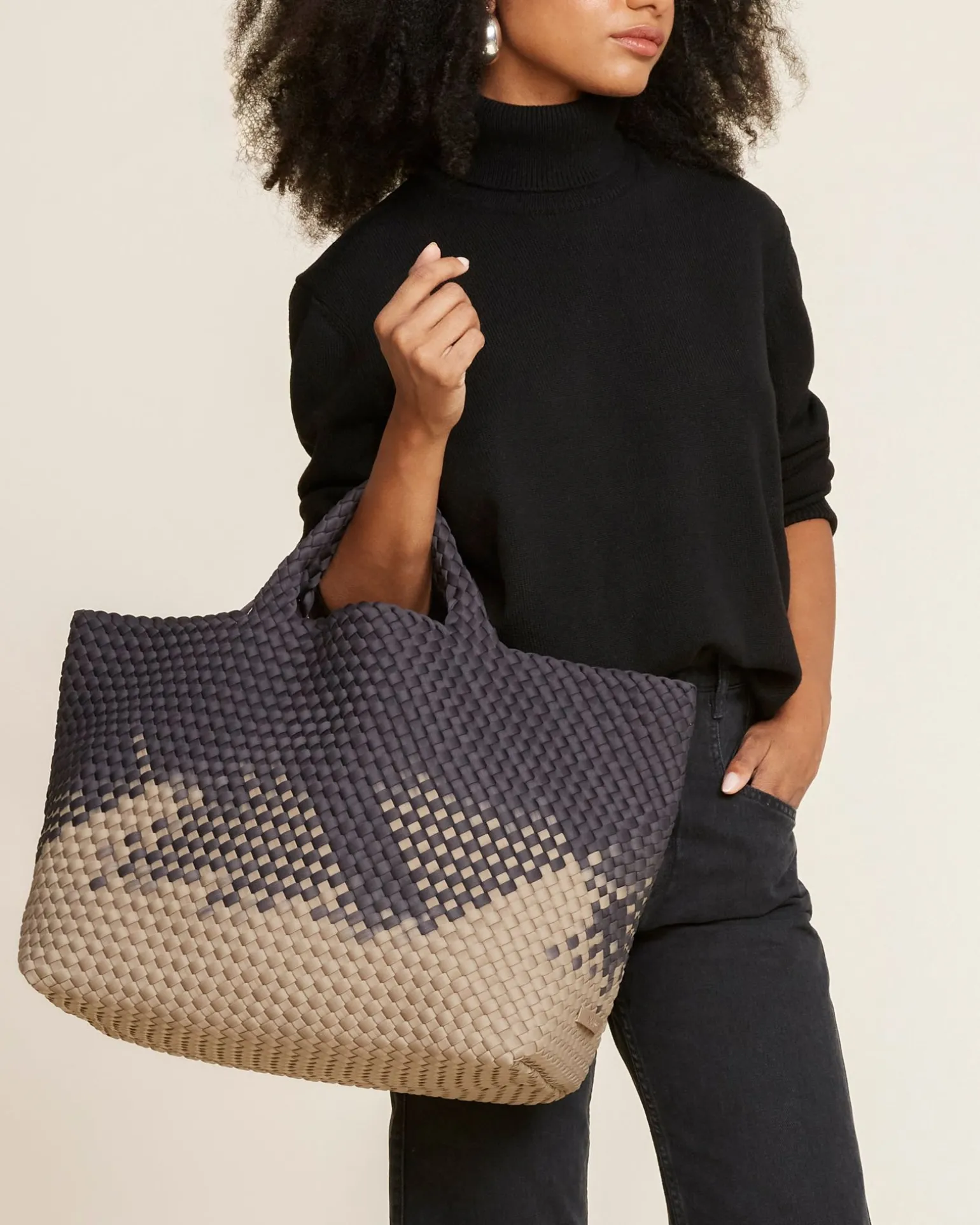 Shoulder Bags<NAGHEDI St. Barths Large Tote Graphic Ombre Mahal
