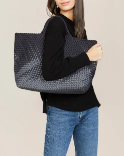 Shoulder Bags<NAGHEDI St. Barths Large Tote Graphic Ombre Basalt