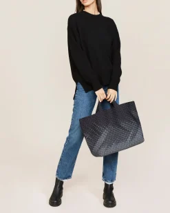 Shoulder Bags<NAGHEDI St. Barths Large Tote Graphic Ombre Basalt