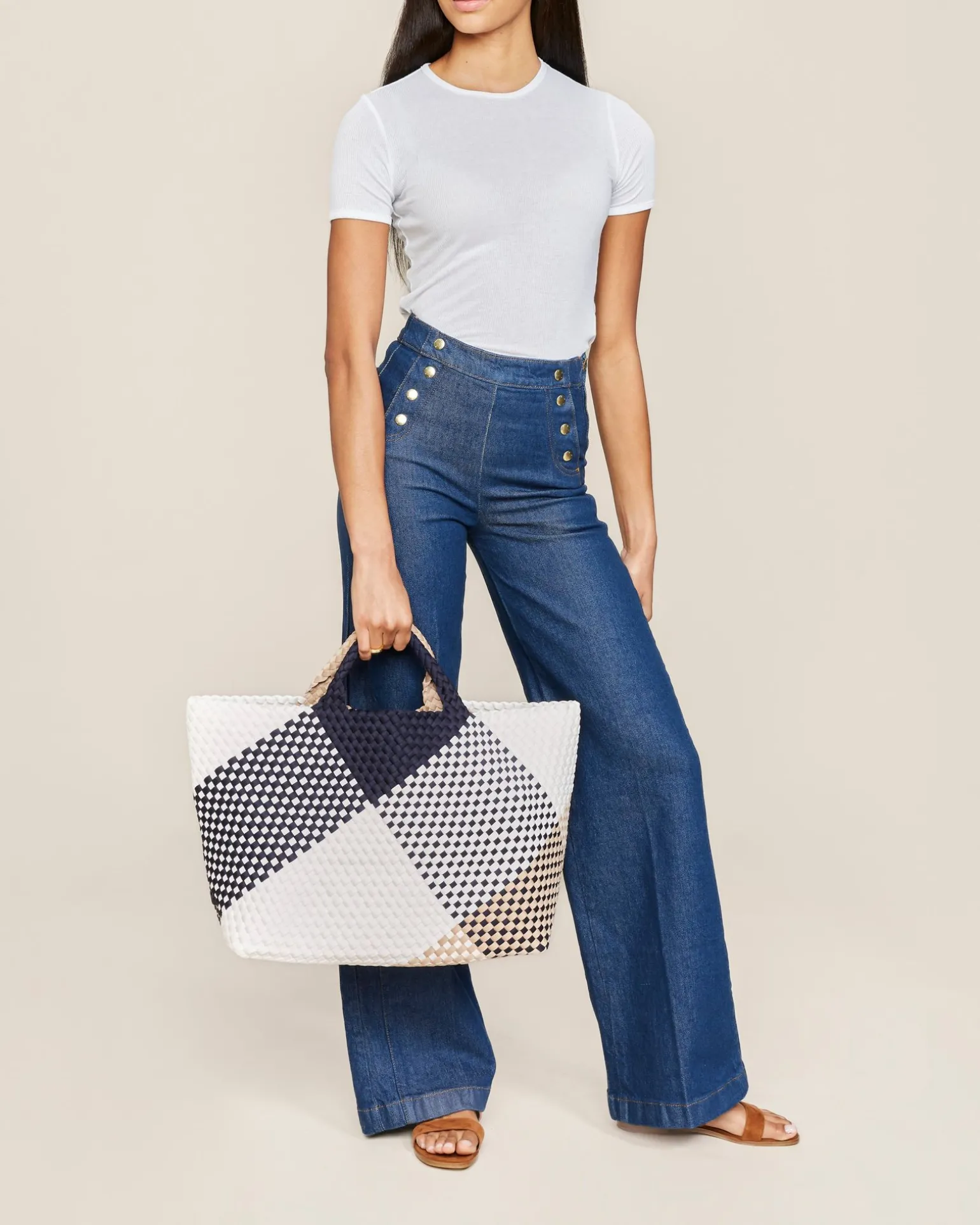 Totes<NAGHEDI St. Barths Large Tote Graphic Geo Somerset
