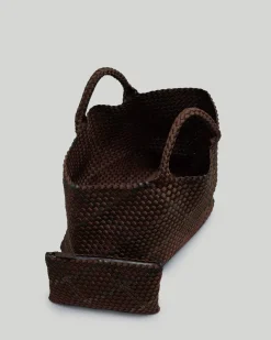Totes<NAGHEDI St. Barths Large Tote Plaid Umber