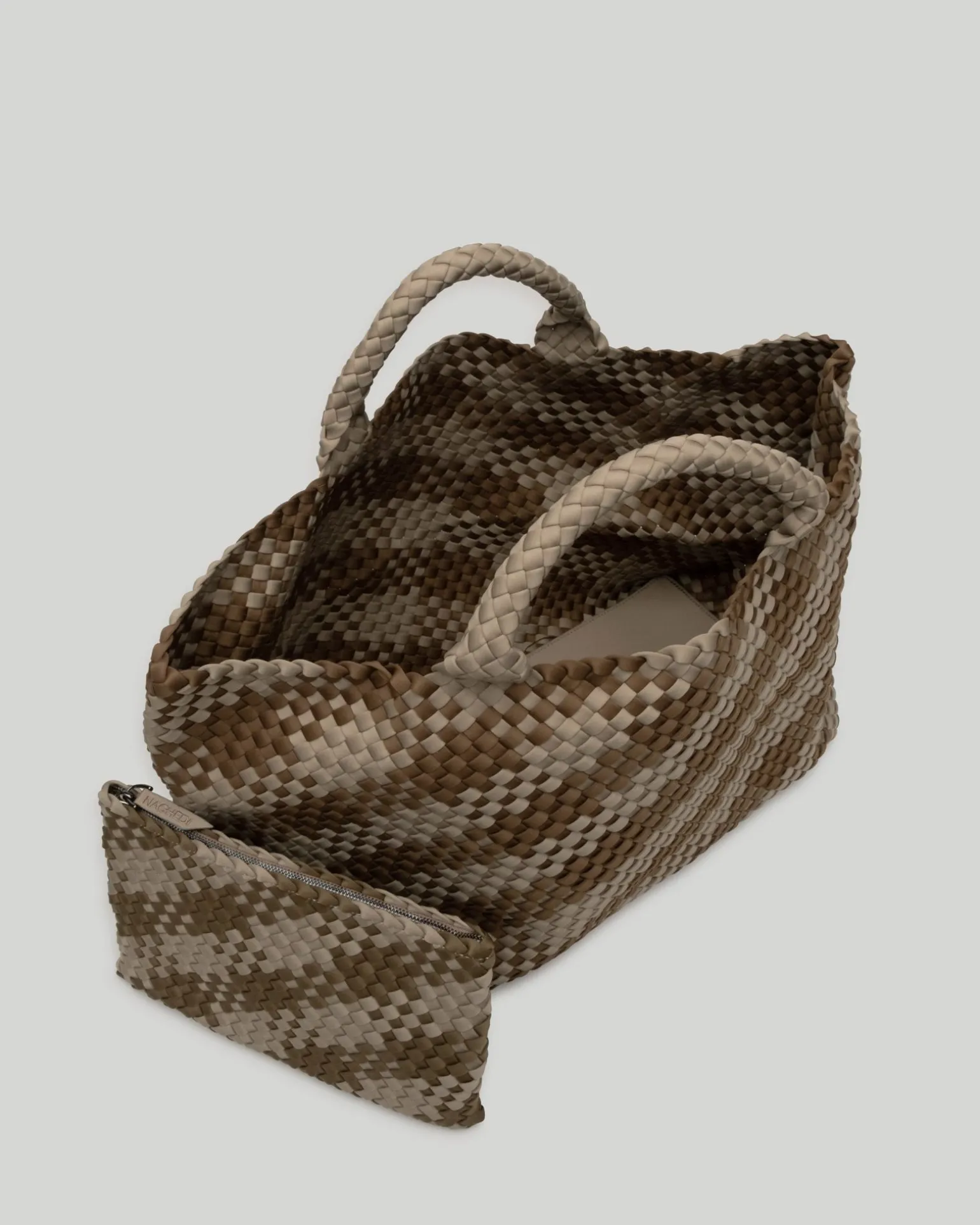 Totes<NAGHEDI St. Barths Large Tote Plaid Driftwood