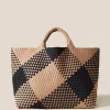 Shoulder Bags<NAGHEDI St. Barths Large Tote Plaid Cabana