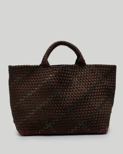 Shoulder Bags<NAGHEDI St. Barths Large Tote Plaid Umber