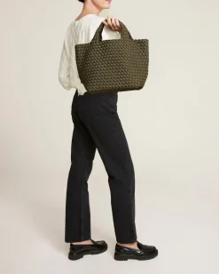 Shoulder Bags<NAGHEDI St. Barths Medium Tote Olive