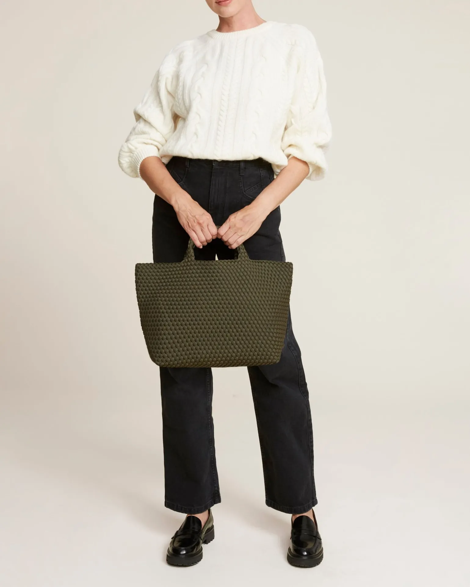 Shoulder Bags<NAGHEDI St. Barths Medium Tote Olive