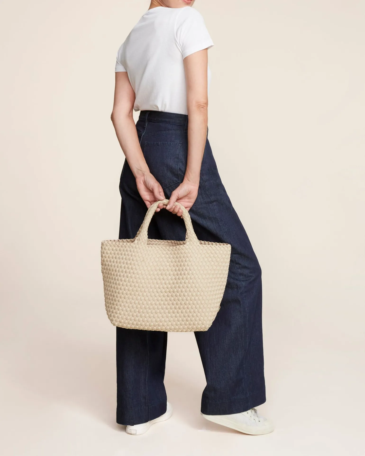Shoulder Bags<NAGHEDI St. Barths Medium Tote Ecru