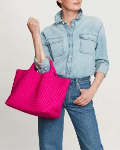 Shoulder Bags<NAGHEDI St. Barths Medium Tote Miami Pink
