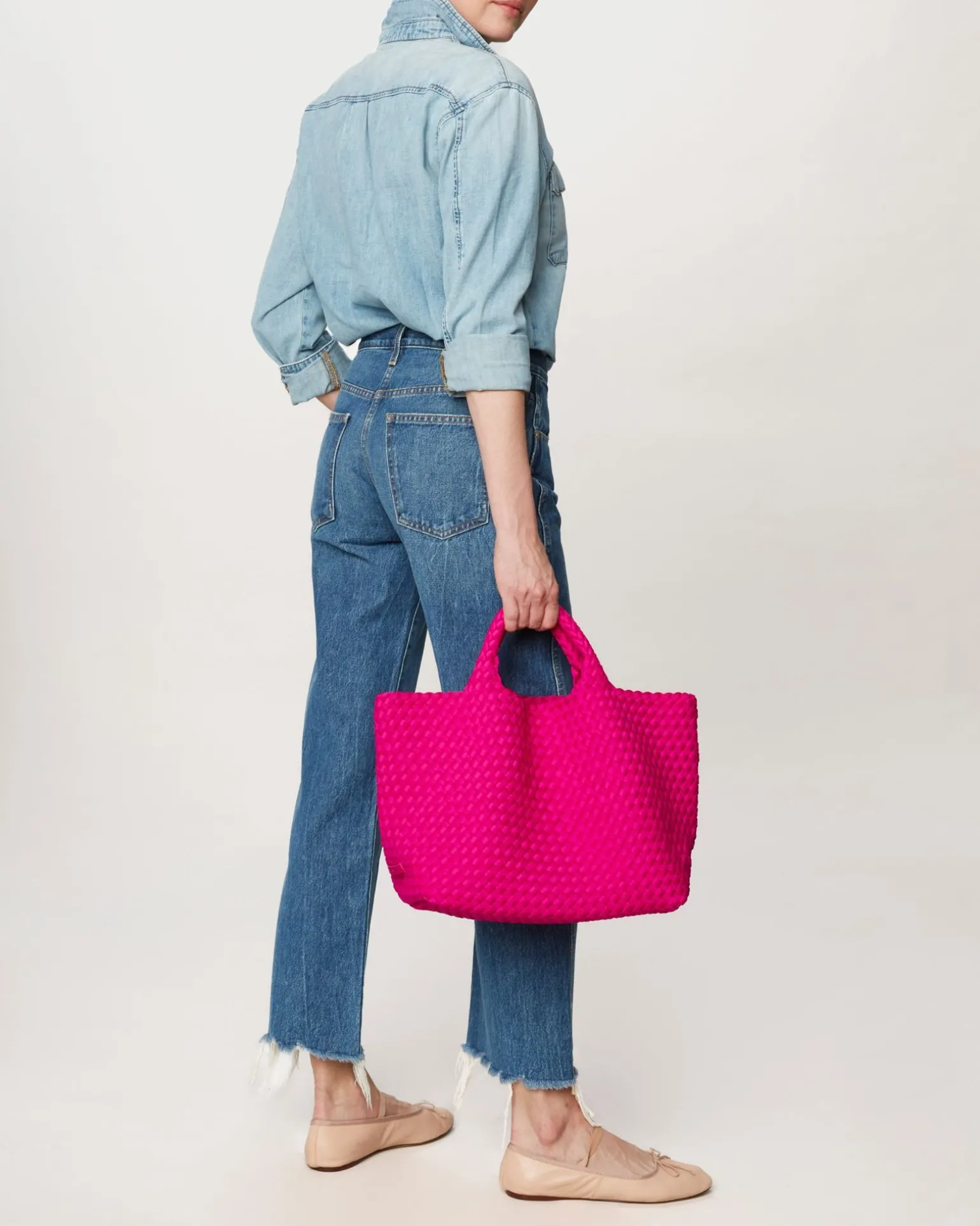 Totes<NAGHEDI St. Barths Medium Tote Miami Pink