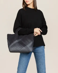 Shoulder Bags<NAGHEDI St. Barths Medium Tote Graphic Ombre Basalt
