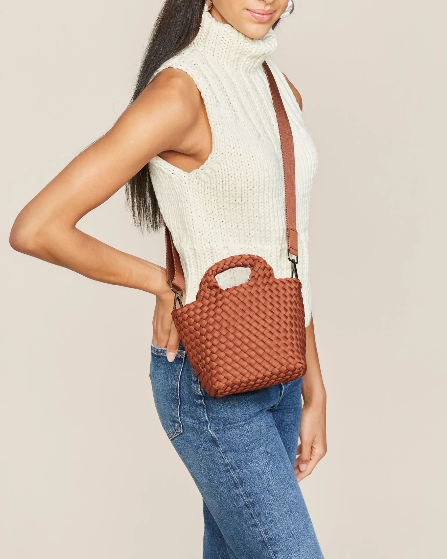 Crossbodies<NAGHEDI St. Barths Petit Tote Adobe