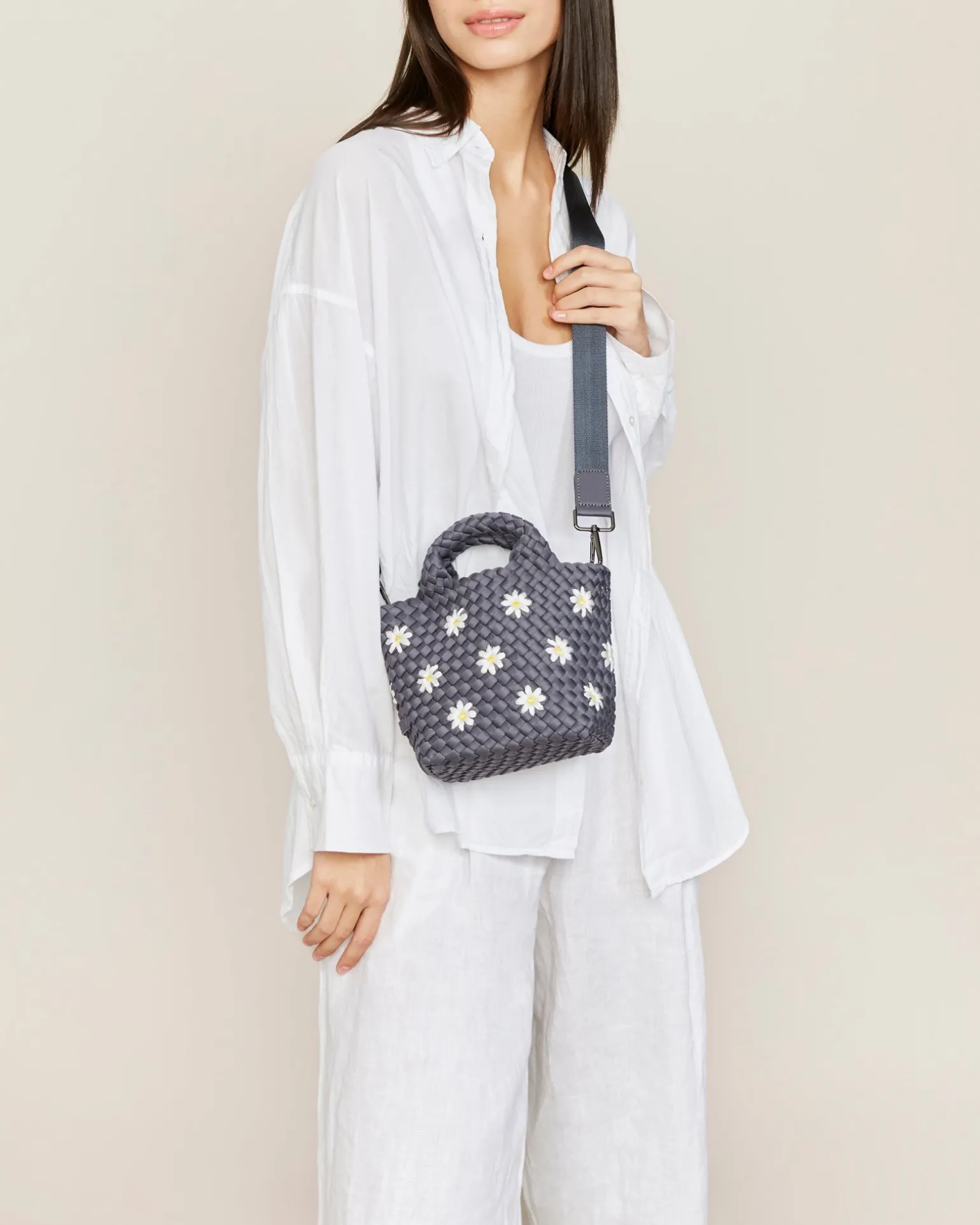 Totes<NAGHEDI St. Barths Petit Tote Daisy Anchor