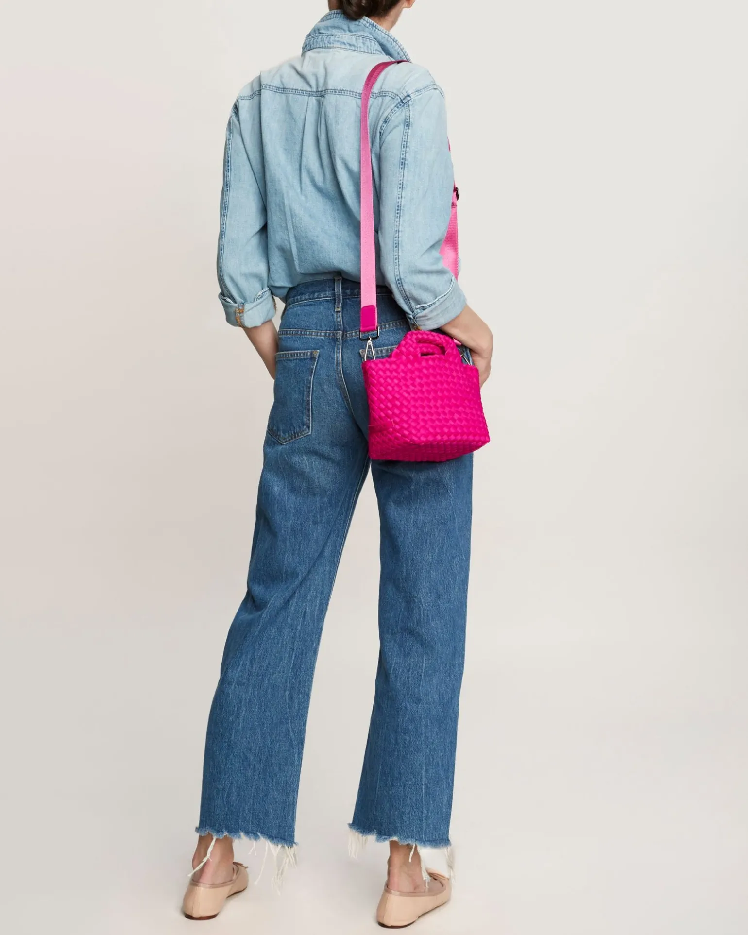 Totes<NAGHEDI St. Barths Petit Tote Miami Pink
