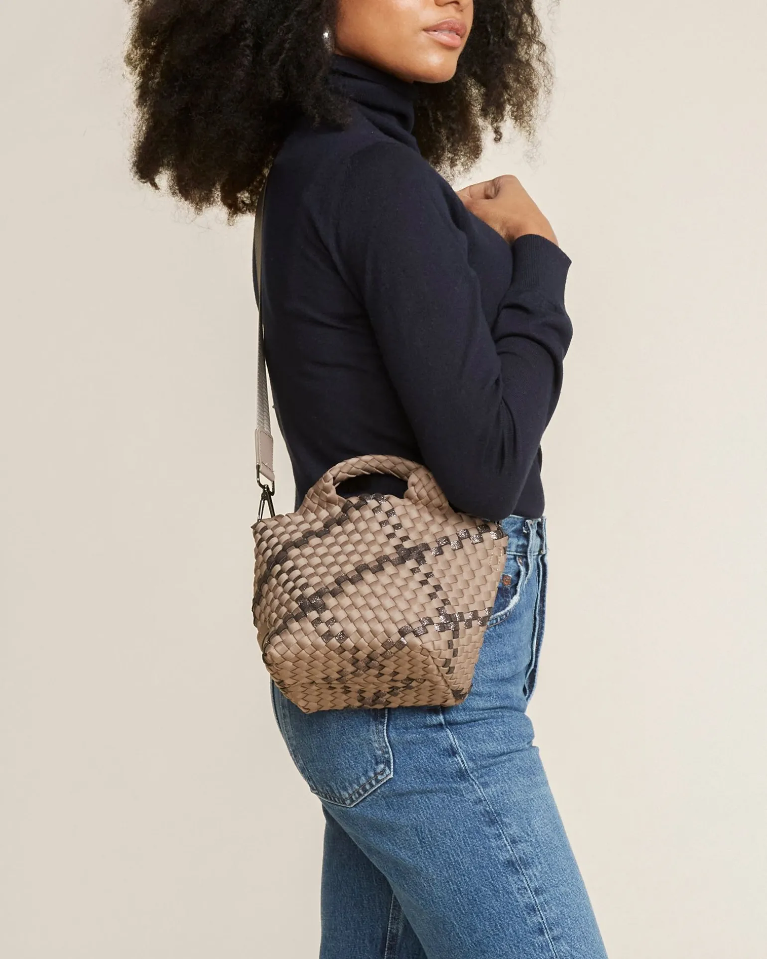 Crossbodies<NAGHEDI St. Barths Petit Tote Plaid Mojave