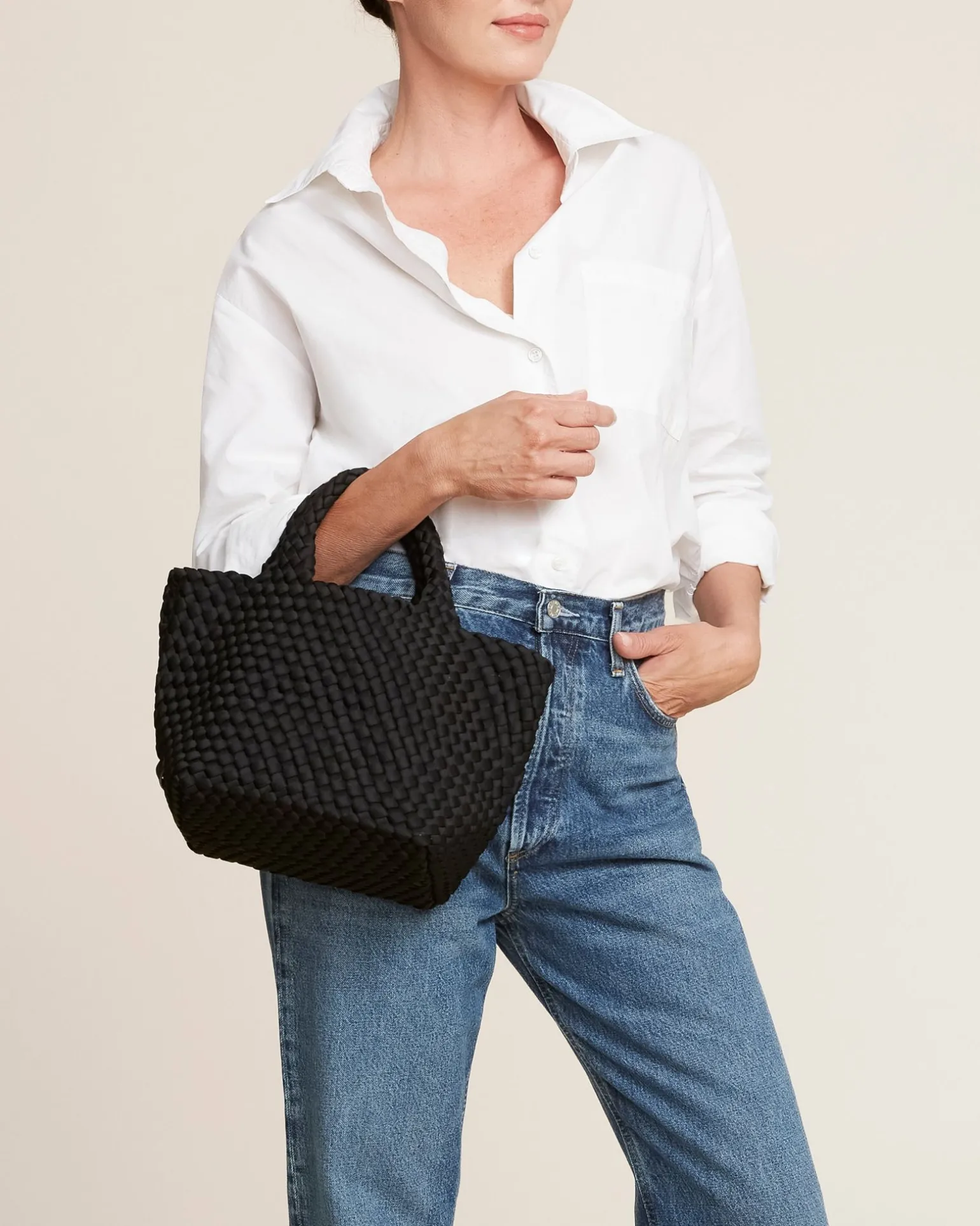 Crossbodies<NAGHEDI St. Barths Small Tote Onyx