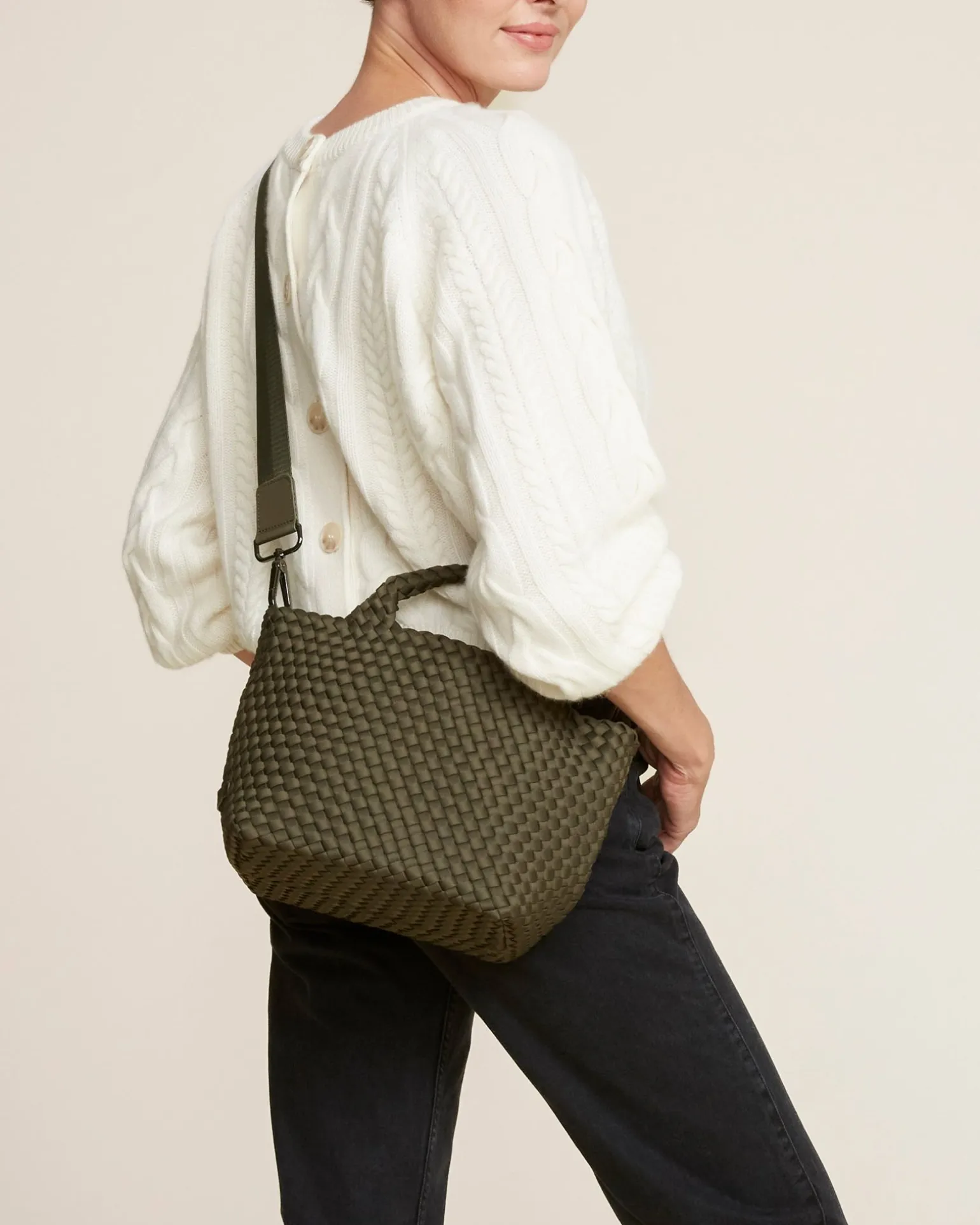 Totes<NAGHEDI St. Barths Small Tote Olive