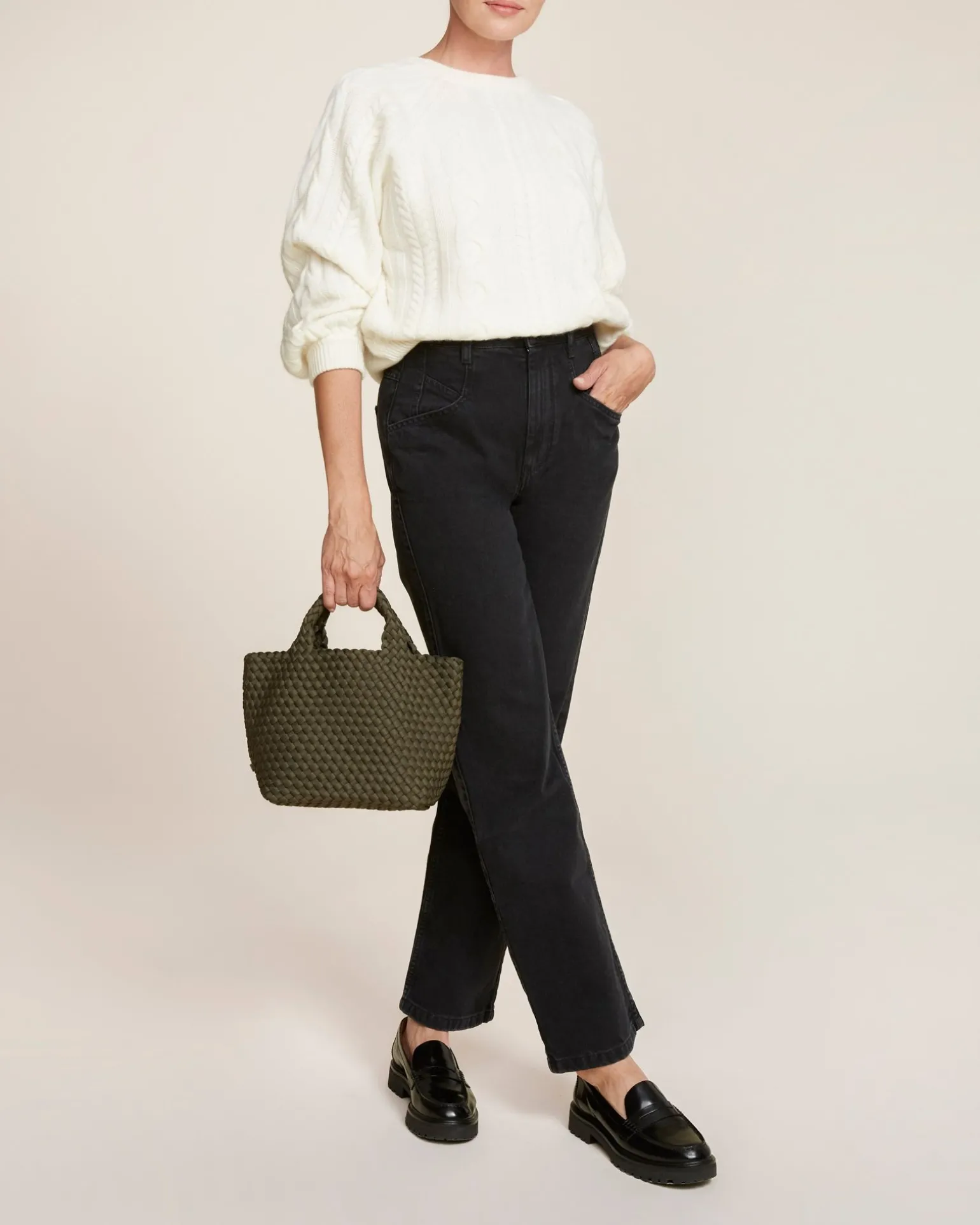 Totes<NAGHEDI St. Barths Small Tote Olive