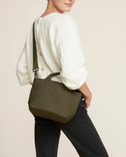 Crossbodies<NAGHEDI St. Barths Small Tote Olive