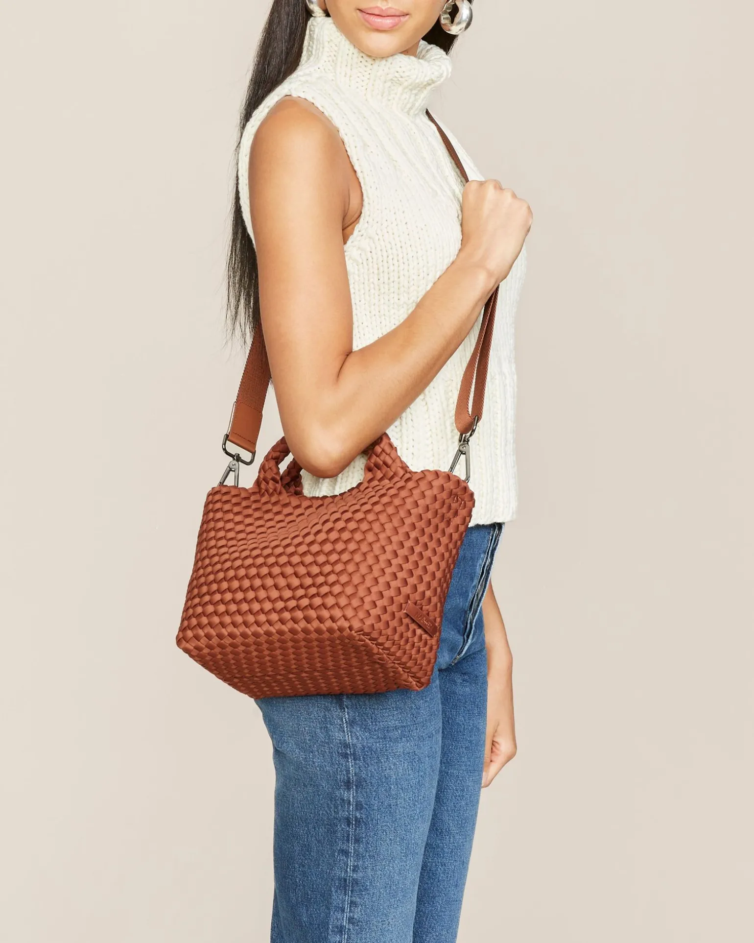 Crossbodies<NAGHEDI St. Barths Small Tote Adobe