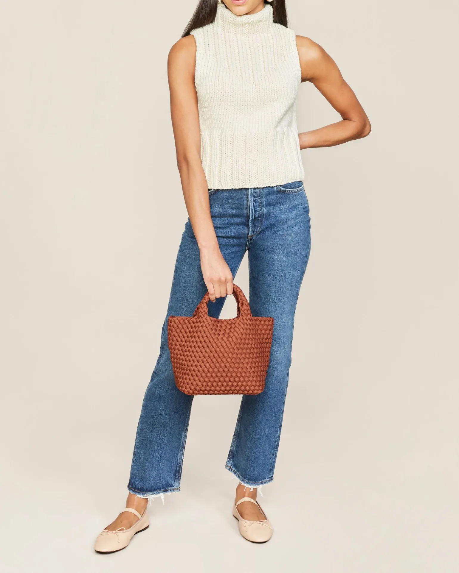 Crossbodies<NAGHEDI St. Barths Small Tote Adobe