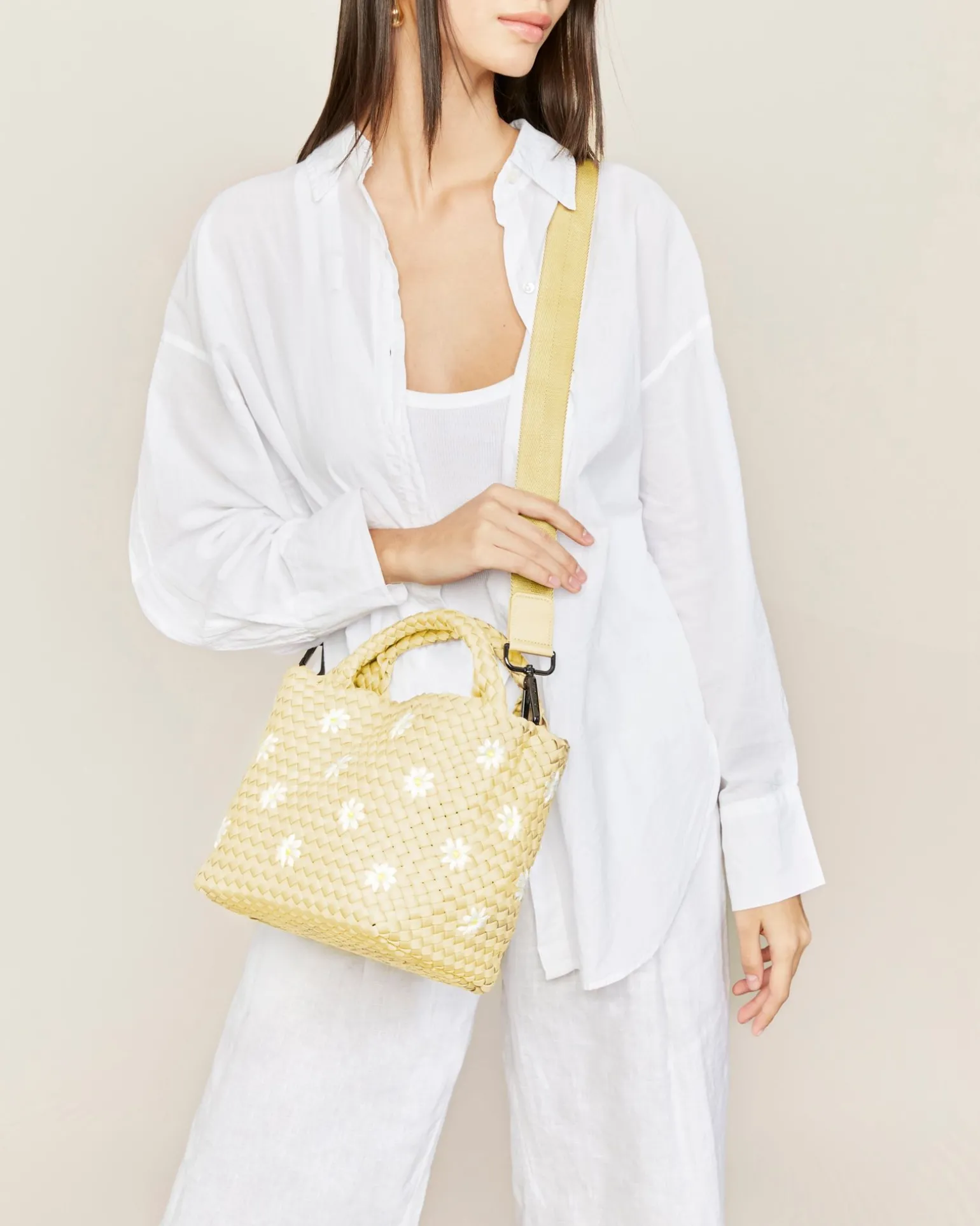Totes<NAGHEDI St. Barths Small Tote Daisy Blossom