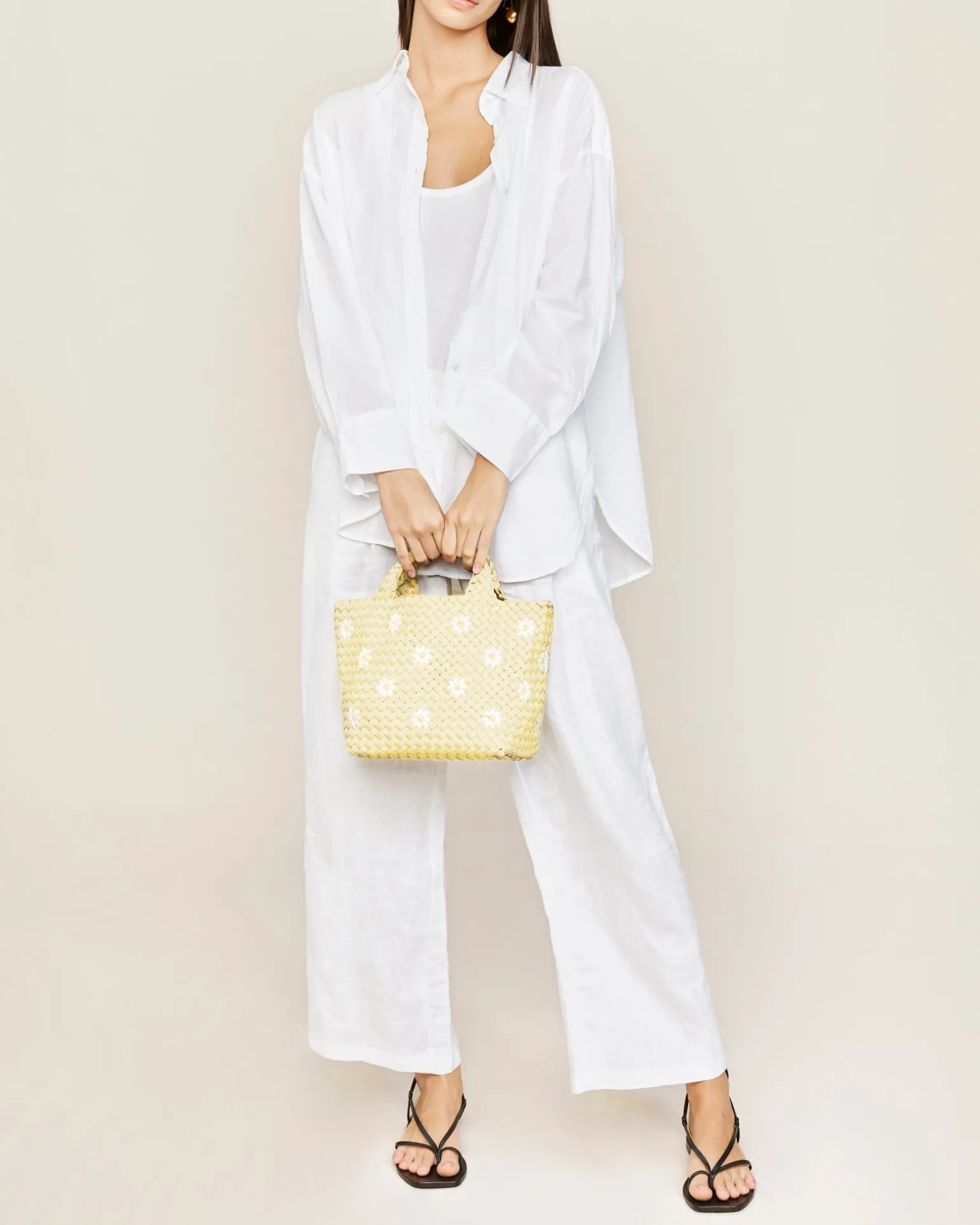 Totes<NAGHEDI St. Barths Small Tote Daisy Blossom