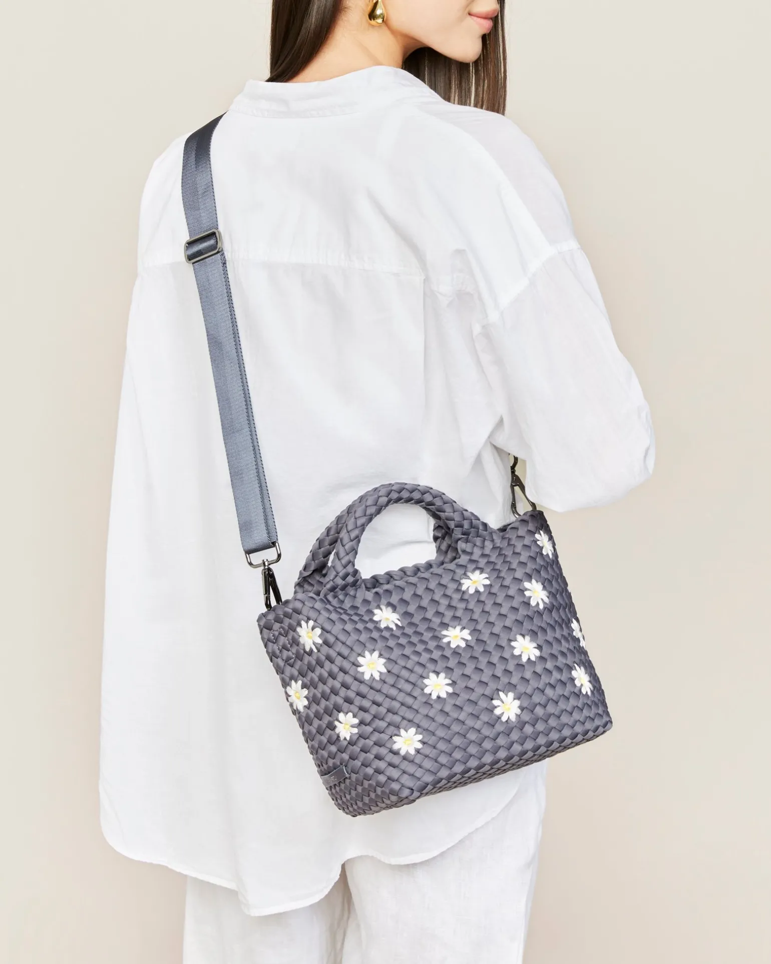 Totes<NAGHEDI St. Barths Small Tote Daisy Anchor