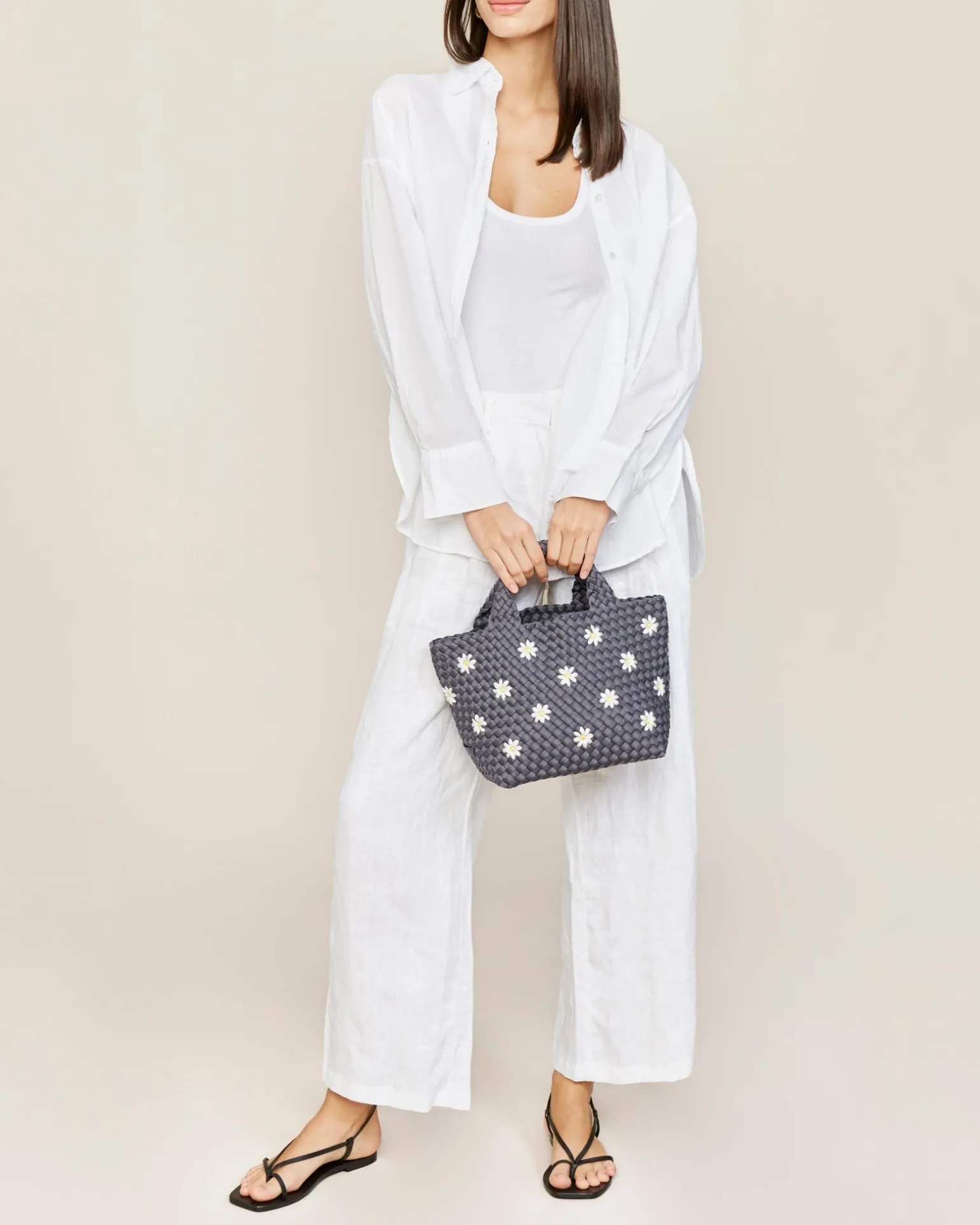 Totes<NAGHEDI St. Barths Small Tote Daisy Anchor