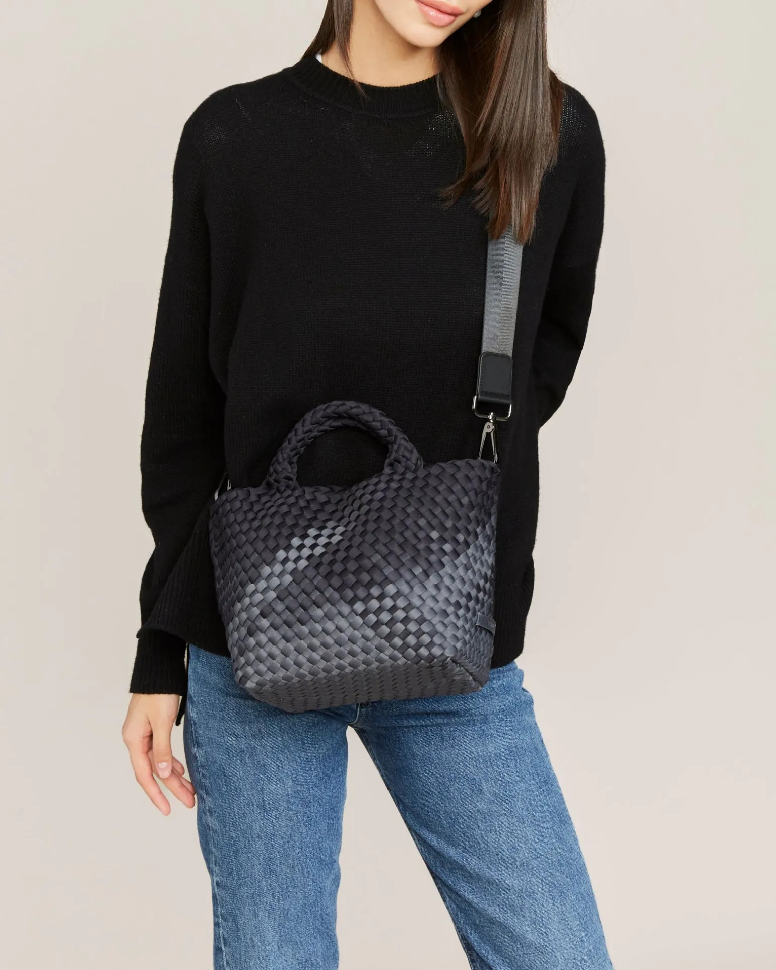 Totes<NAGHEDI St. Barths Small Tote Graphic Ombre Basalt