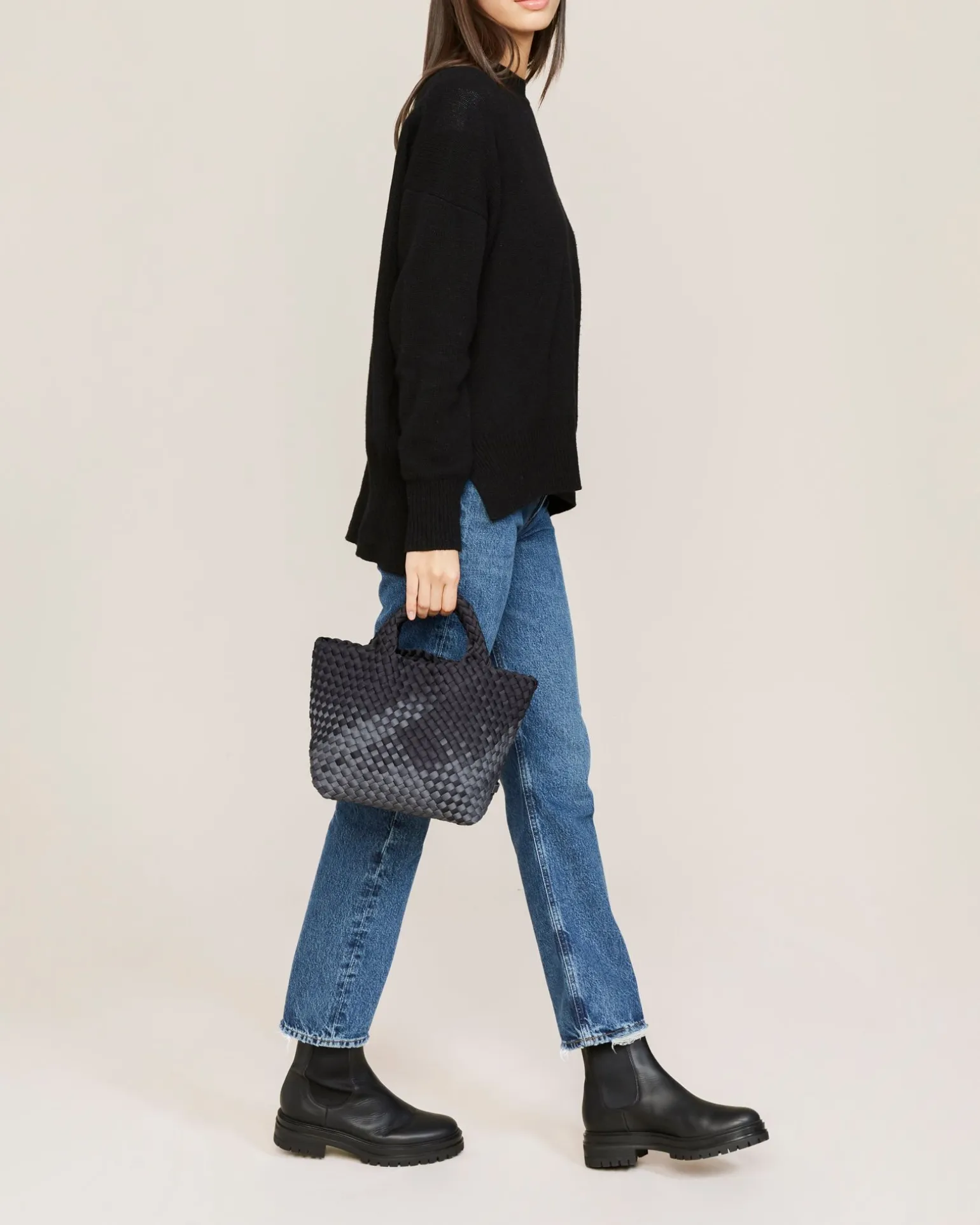 Totes<NAGHEDI St. Barths Small Tote Graphic Ombre Basalt