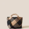 Crossbodies<NAGHEDI St. Barths Small Tote Plaid Cabana