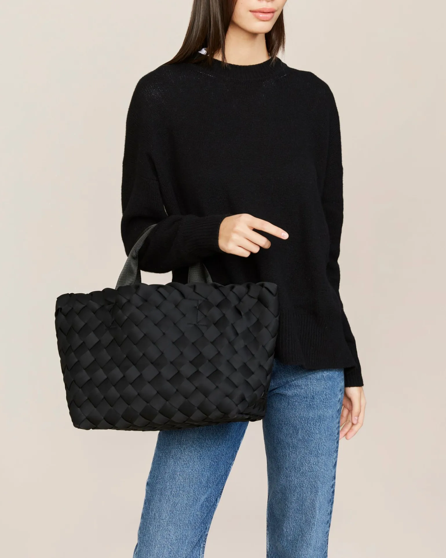 Totes<NAGHEDI Tangier Medium Tote Onyx