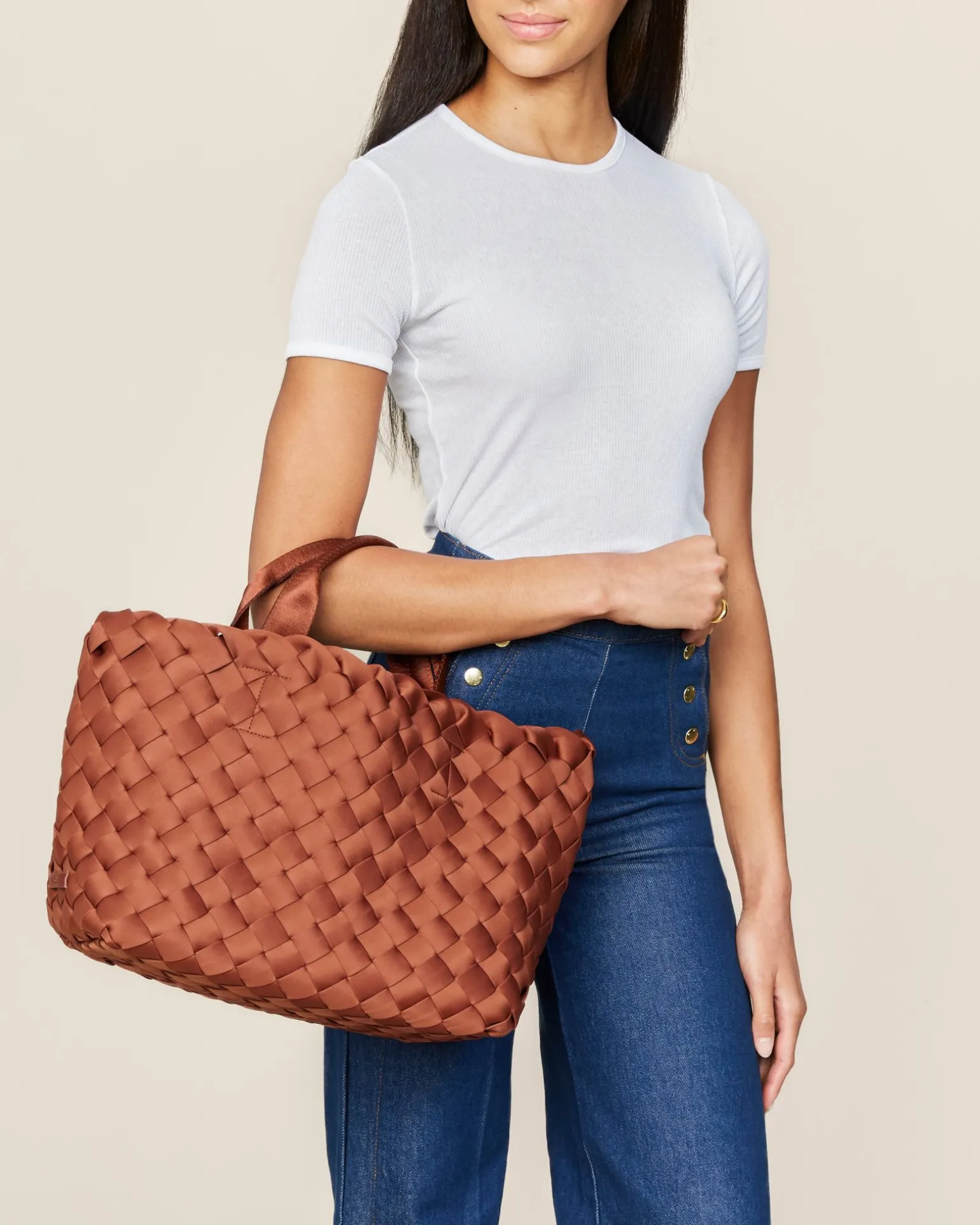 Totes<NAGHEDI Tangier Medium Tote Adobe