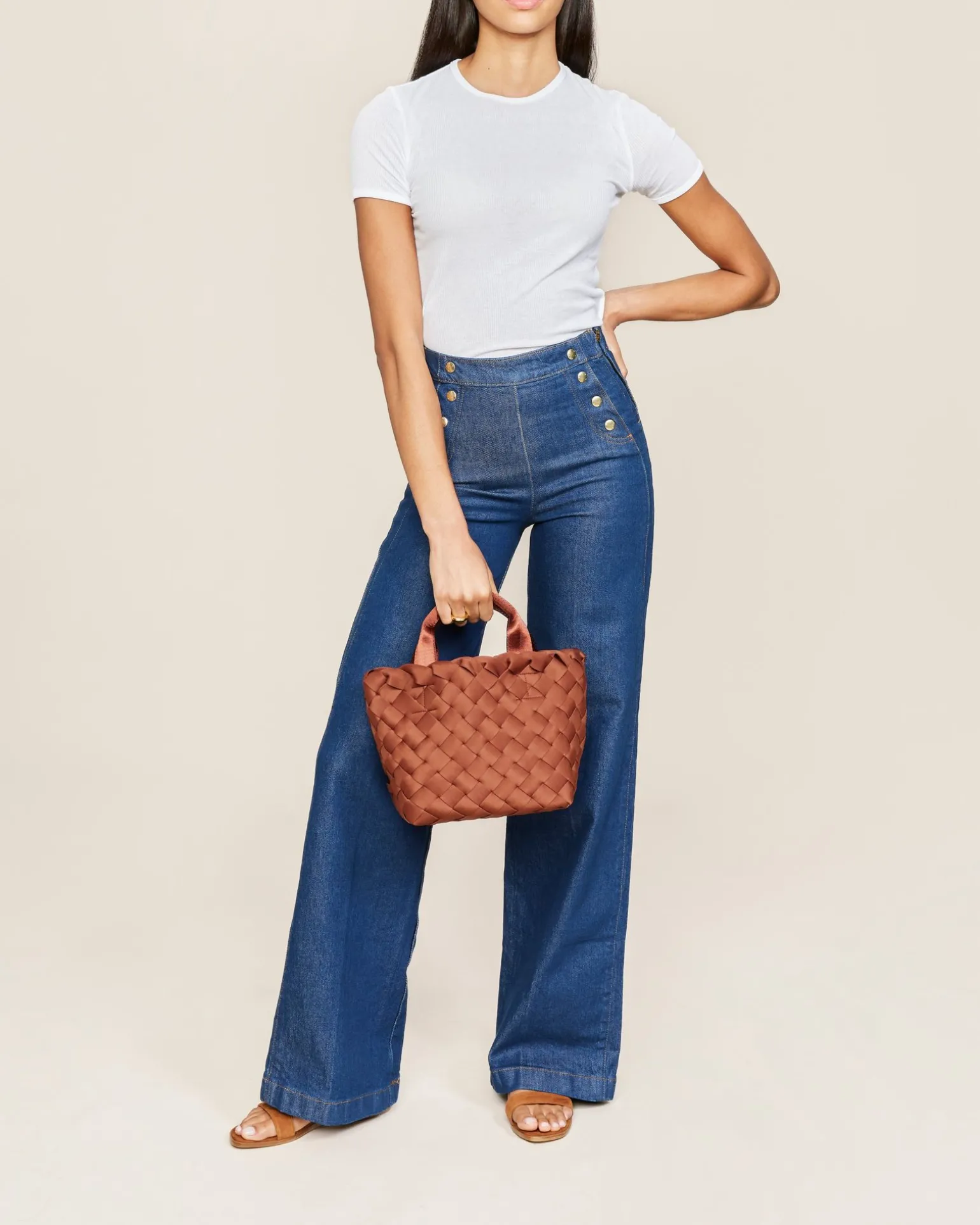 Totes<NAGHEDI Tangier Small Tote Adobe