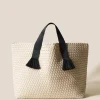 Shoulder Bags<NAGHEDI Tulum Large Tote Moon
