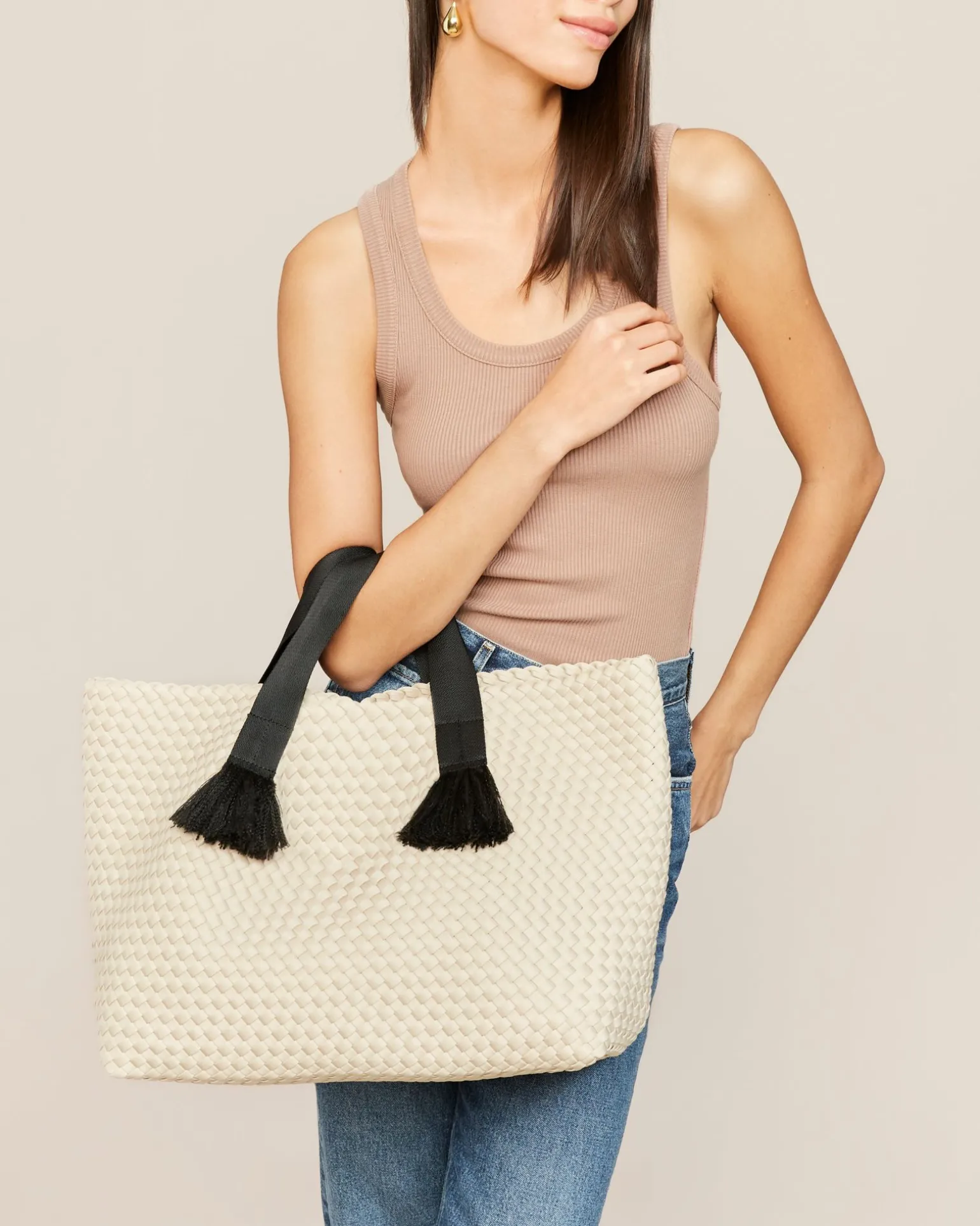 Totes<NAGHEDI Tulum Large Tote Moon